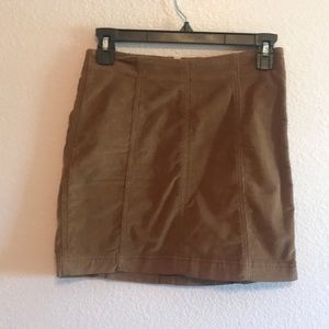 Size 2 brown free people skirt